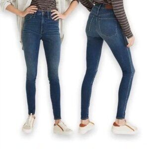 Madewell 10" High-Rise Roadtripper Skinny Jeans – Playford Wash, Size 26